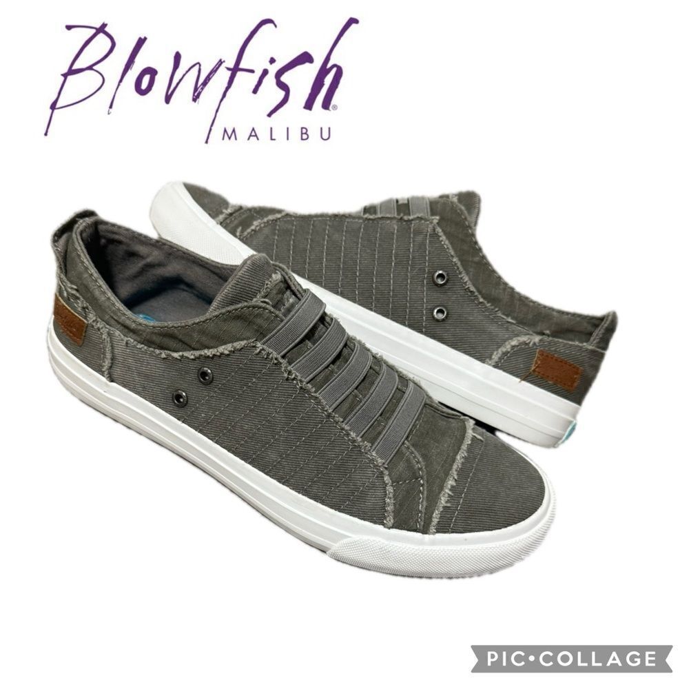 Blowfish distressed Gray Marley slip-ons